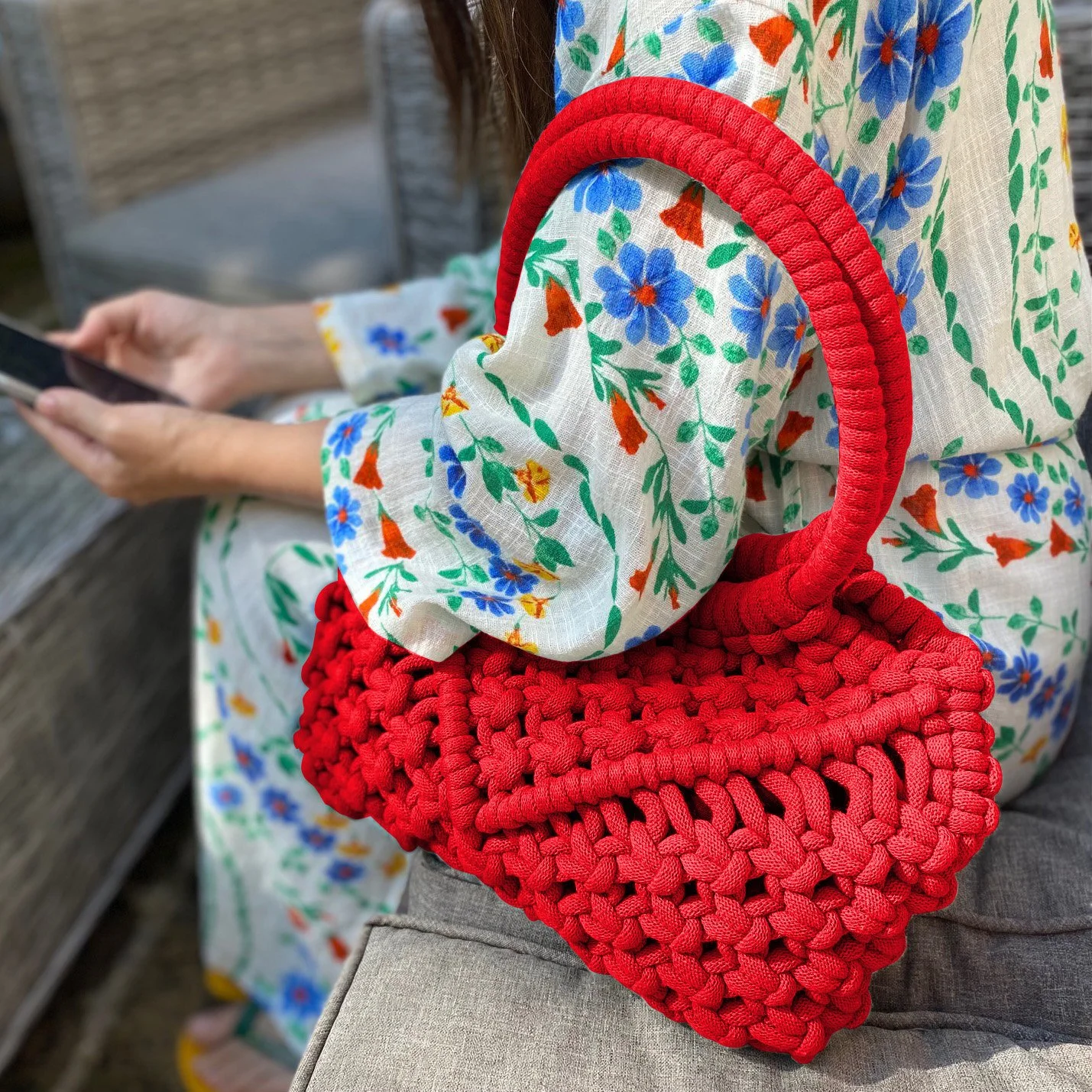 chita' designer bag macramé digital pattern & video tutorial